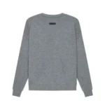 Essentials Overlapped Gray Sweatshirt